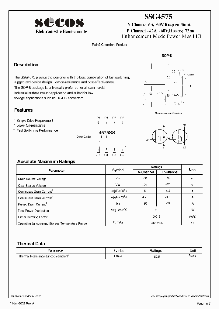SSG4575_4467427.PDF Datasheet