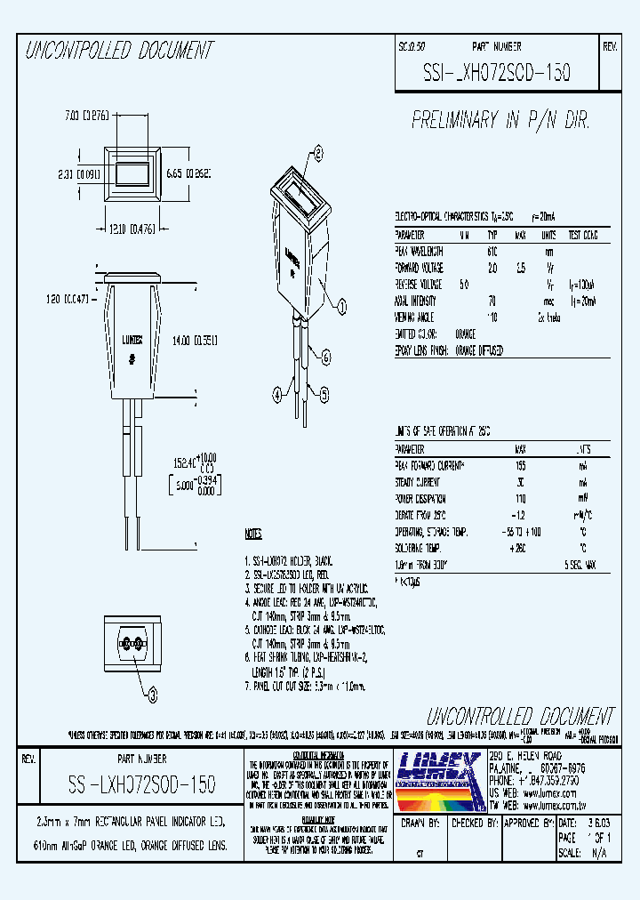 SSI-LXH072SOD-150_4409470.PDF Datasheet