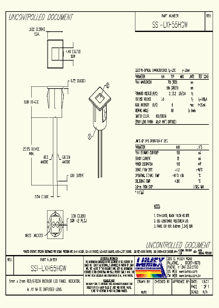 SSI-LXH55HGW_4429737.PDF Datasheet