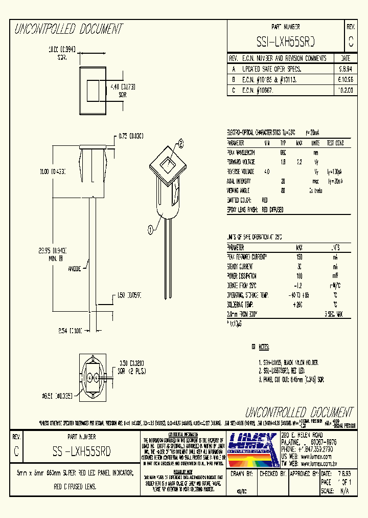 SSI-LXH55SRD_4429742.PDF Datasheet