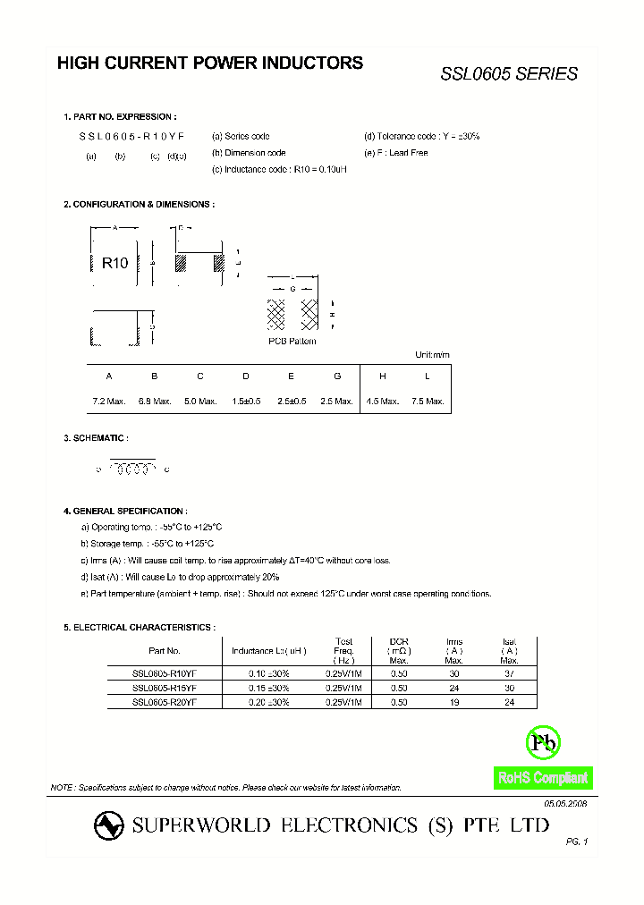 SSL0605_4455773.PDF Datasheet