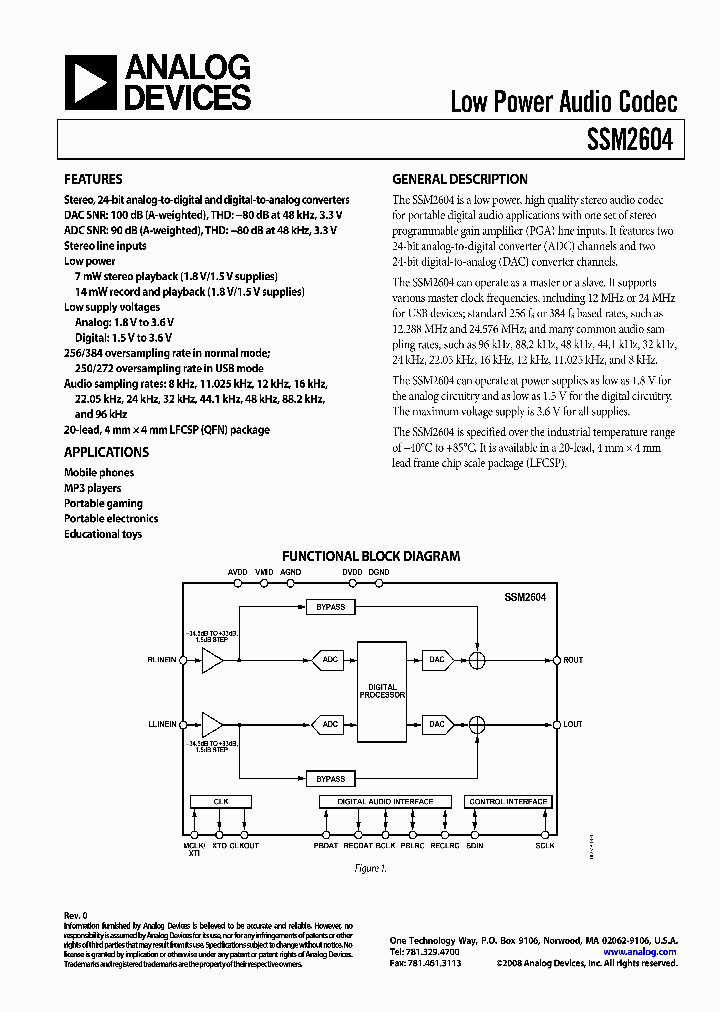 SSM2604-EVALZ_4205871.PDF Datasheet