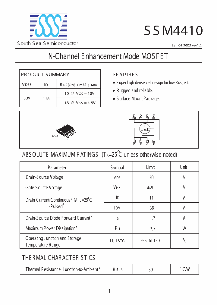 SSM4410_4205130.PDF Datasheet