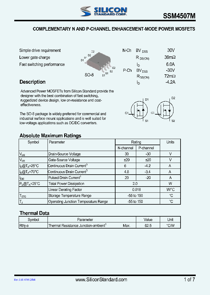 SSM4507M_4598639.PDF Datasheet