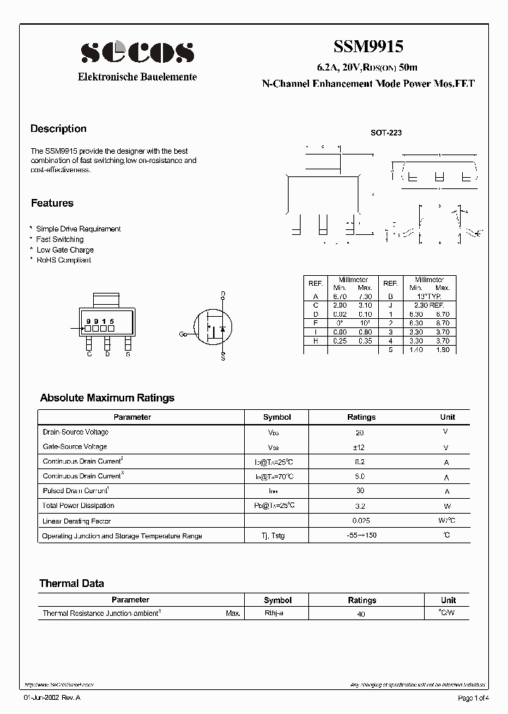 SSM9915_4630556.PDF Datasheet