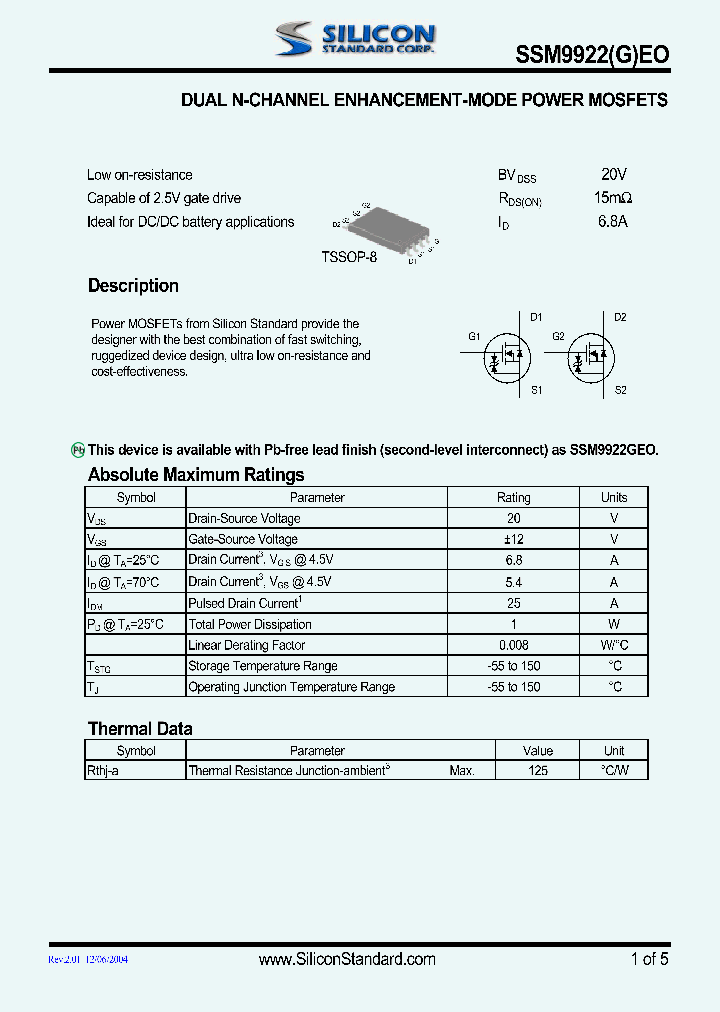 SSM9922GEO_4570057.PDF Datasheet
