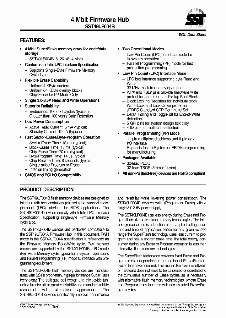 SST49LF004B10_4873789.PDF Datasheet