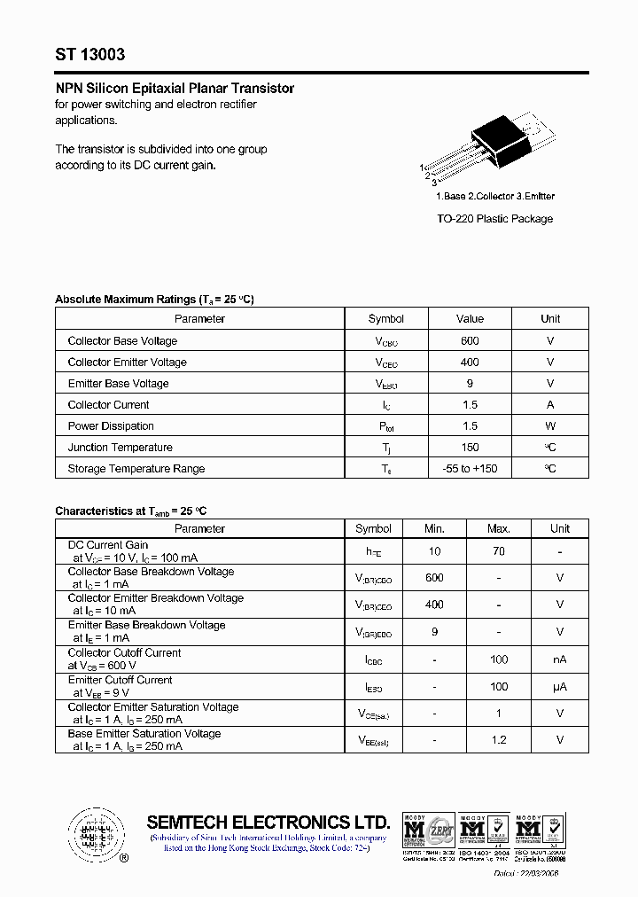 ST13003_4464612.PDF Datasheet
