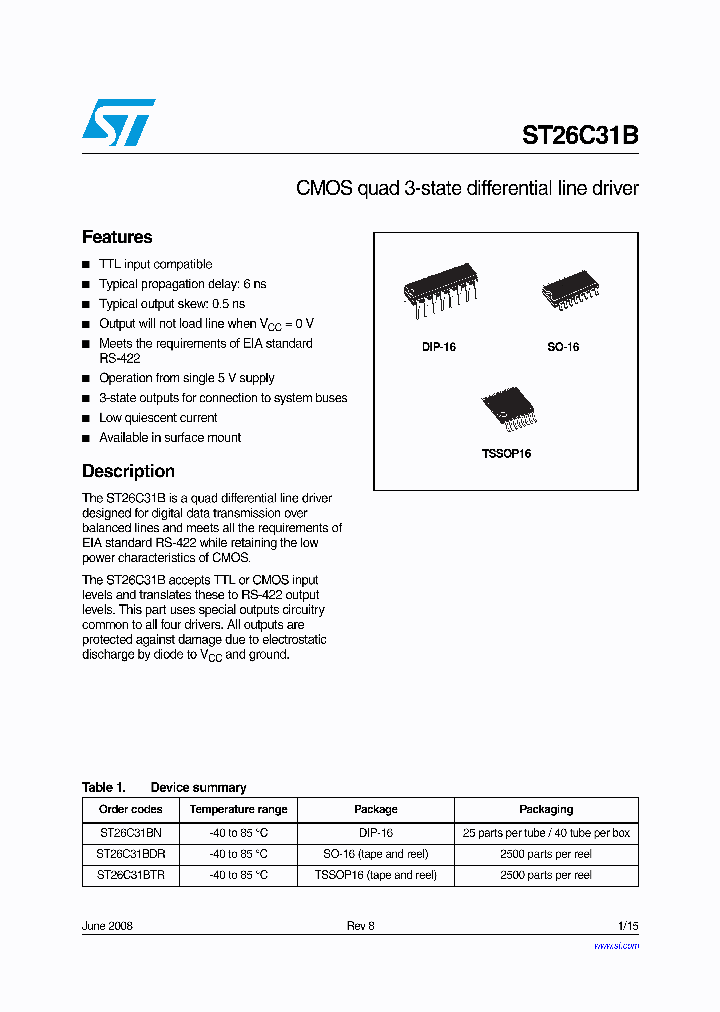 ST26C31B_4320561.PDF Datasheet