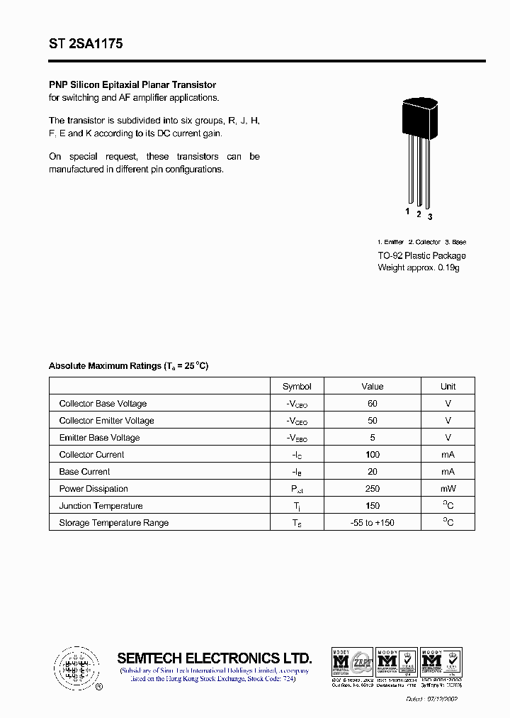 ST2SA1175_4425723.PDF Datasheet