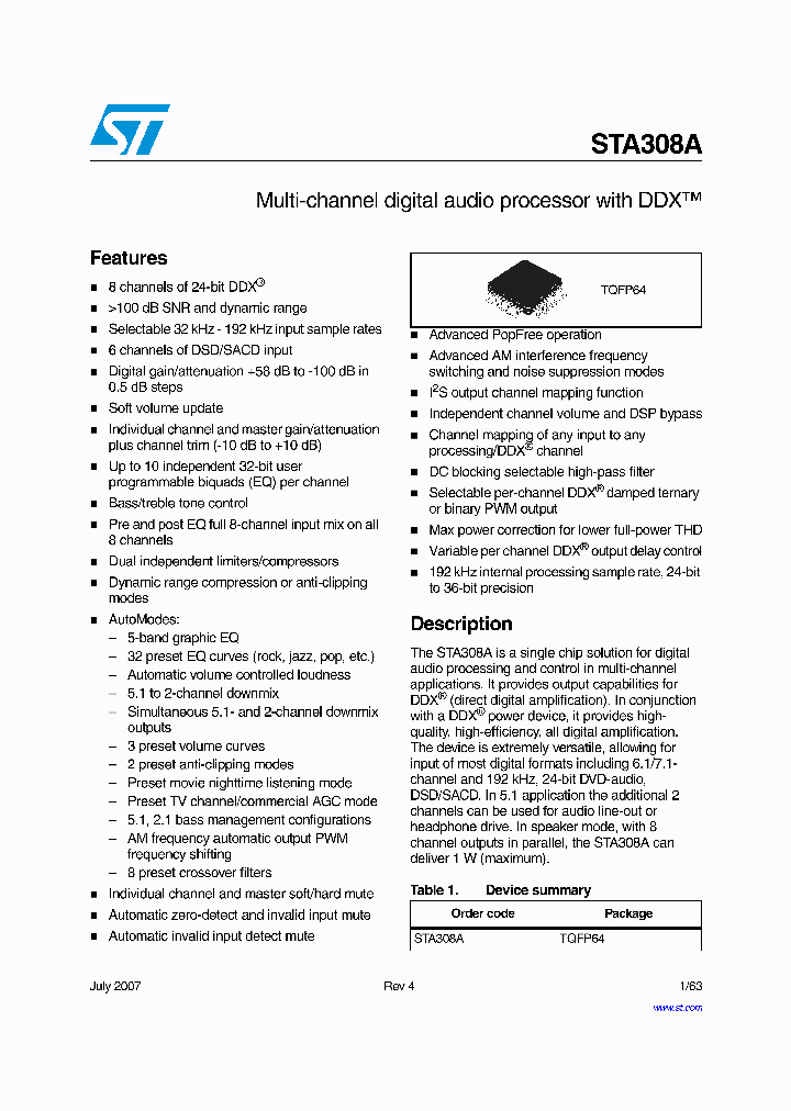 STA308A_4466060.PDF Datasheet