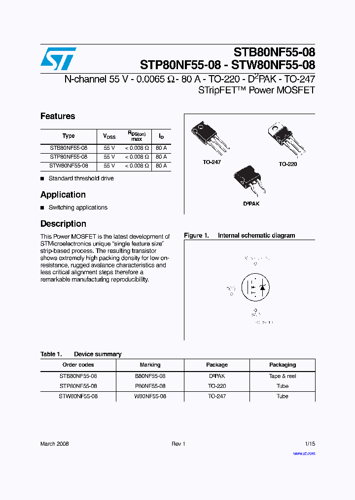 STB80NF55-0808_4301915.PDF Datasheet