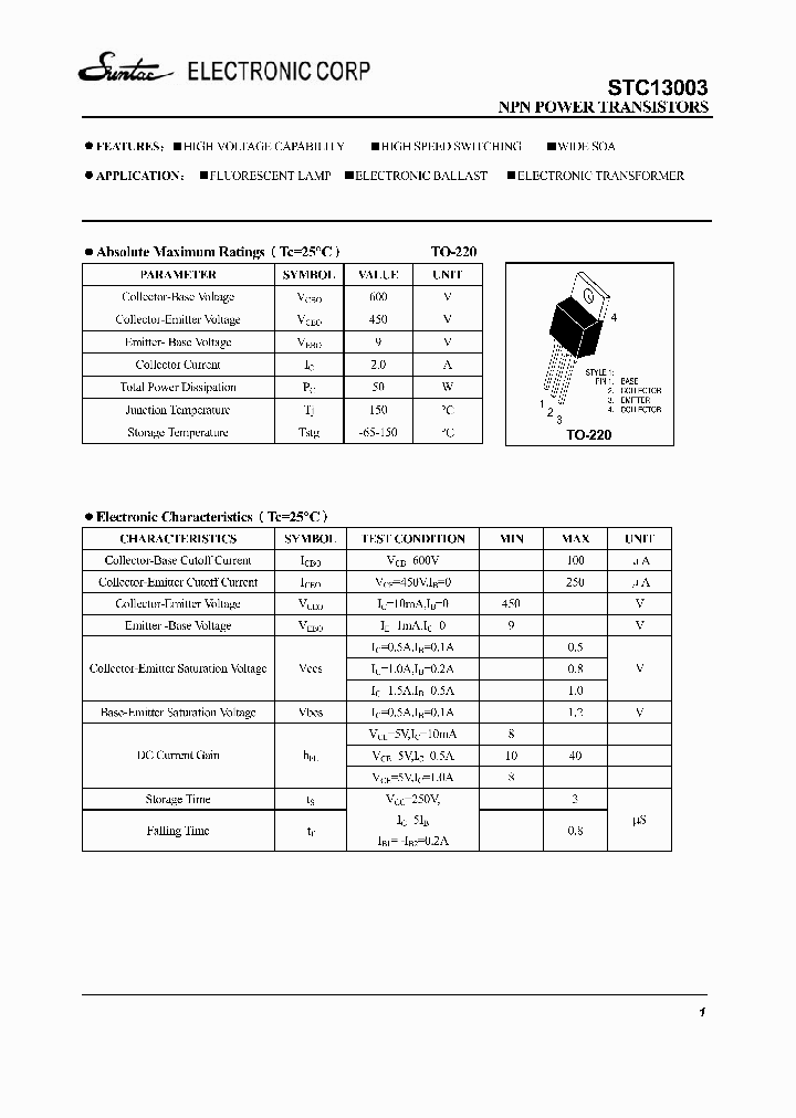 STC13003-TO220_4279680.PDF Datasheet