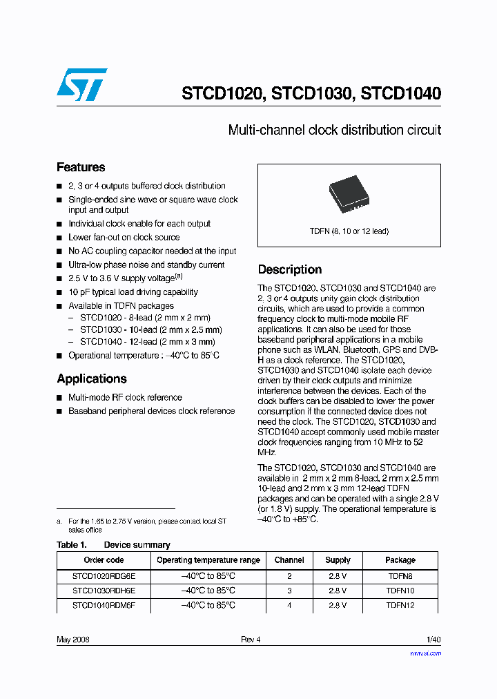 STCD1020_4215291.PDF Datasheet
