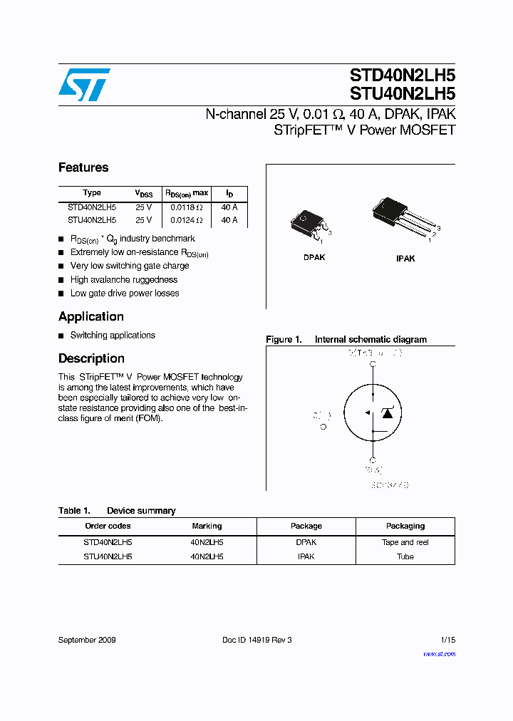 STD40N2LH509_4909044.PDF Datasheet