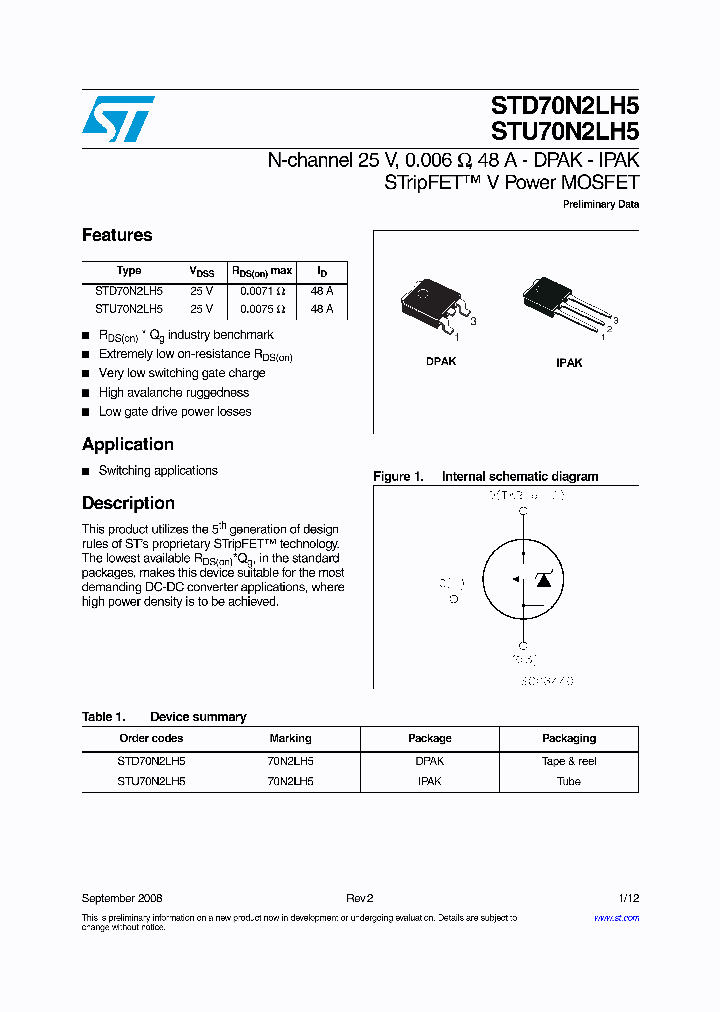 STD70N2LH5_4247103.PDF Datasheet