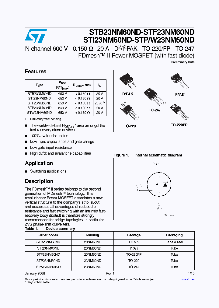 STF23NM60ND_4460534.PDF Datasheet