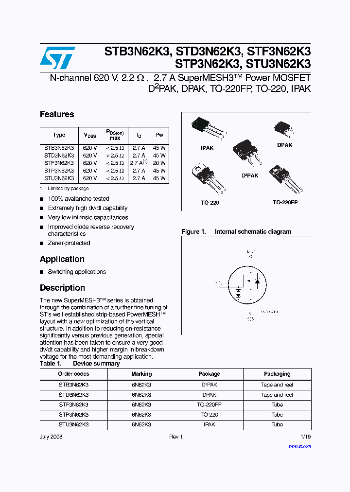 STF3N62K3_4585221.PDF Datasheet