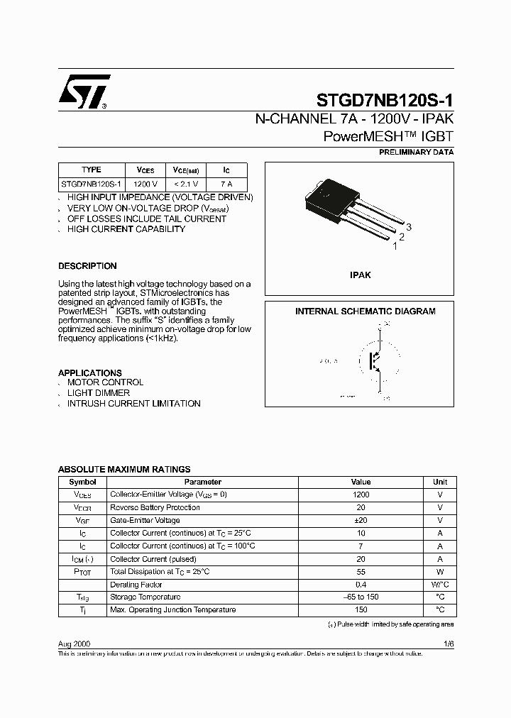 STGD7NB120S-10008_4208197.PDF Datasheet