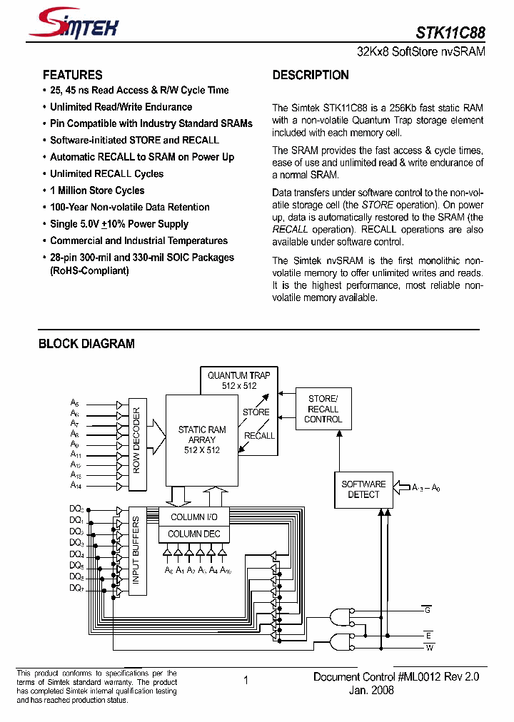 STK11C88-NF45_4219322.PDF Datasheet