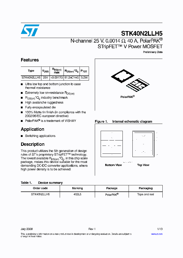 STK40N2LLH5_4784799.PDF Datasheet