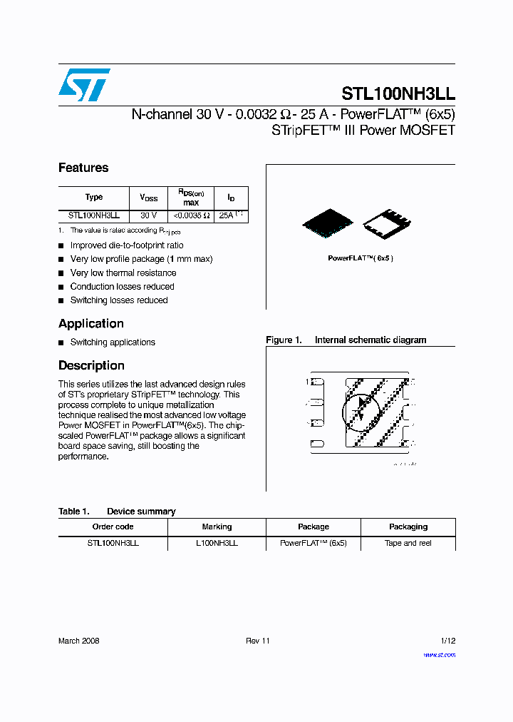 STL100NH3LL08_4251087.PDF Datasheet