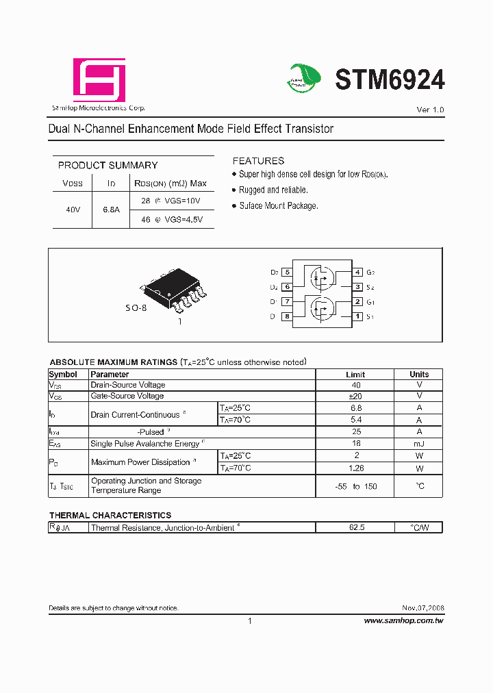 STM6924_4408760.PDF Datasheet