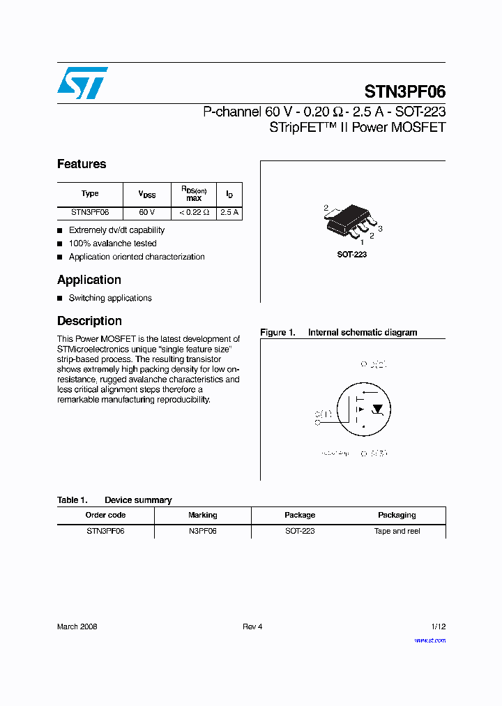 STN3PF0608_4274848.PDF Datasheet