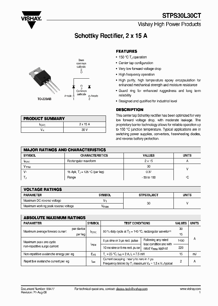 STPS30L30CT_4335772.PDF Datasheet