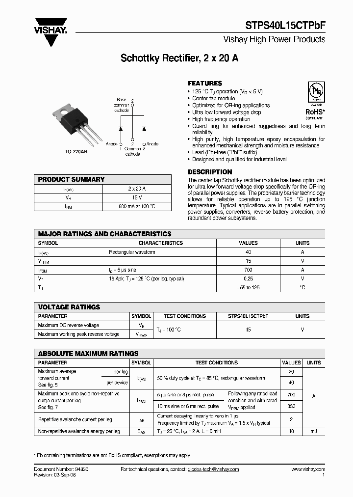 STPS40L15CT_4305742.PDF Datasheet