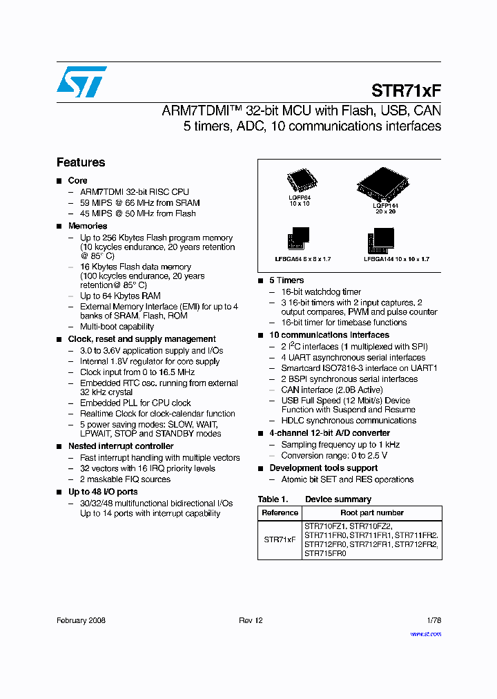 STR715FR0_4238719.PDF Datasheet