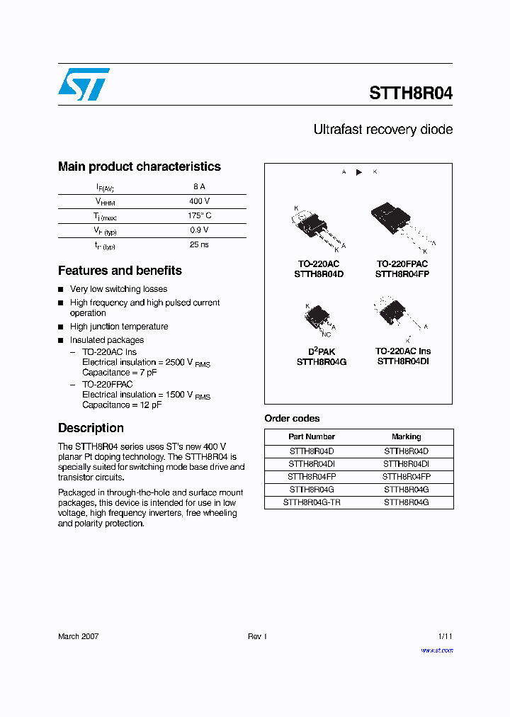 STTH8R04_4231813.PDF Datasheet
