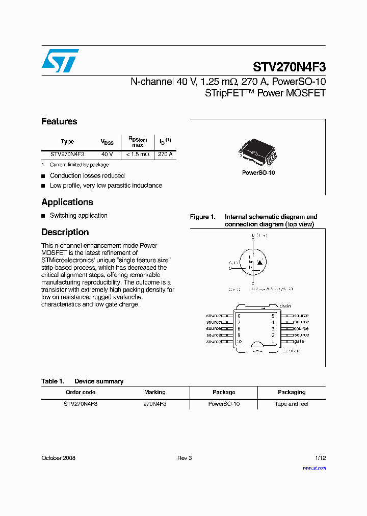 STV270N4F3_4262732.PDF Datasheet