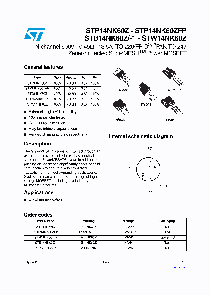 STW14NK60Z_4218392.PDF Datasheet