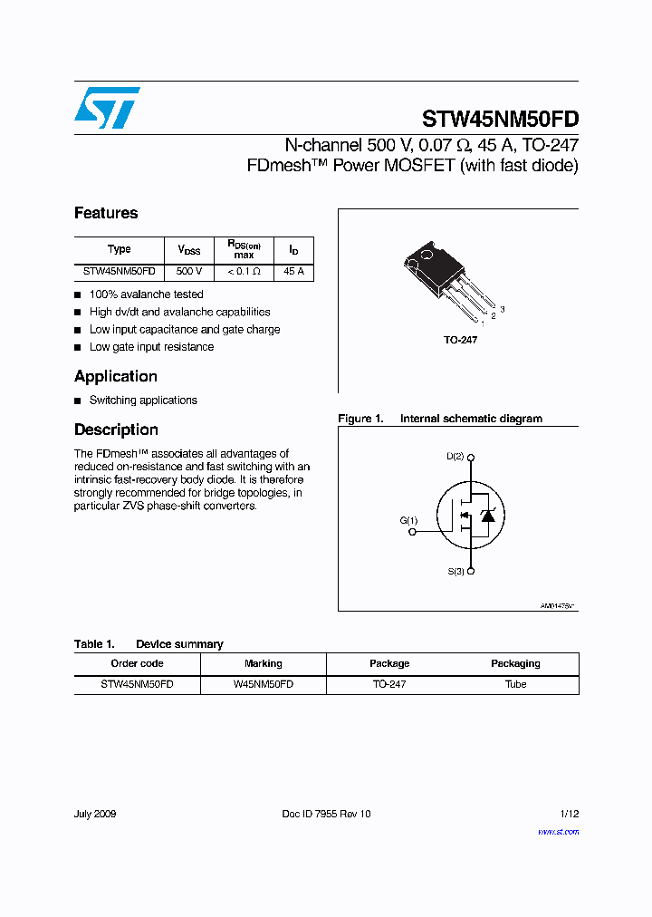 STW45NM50FD09_4894926.PDF Datasheet
