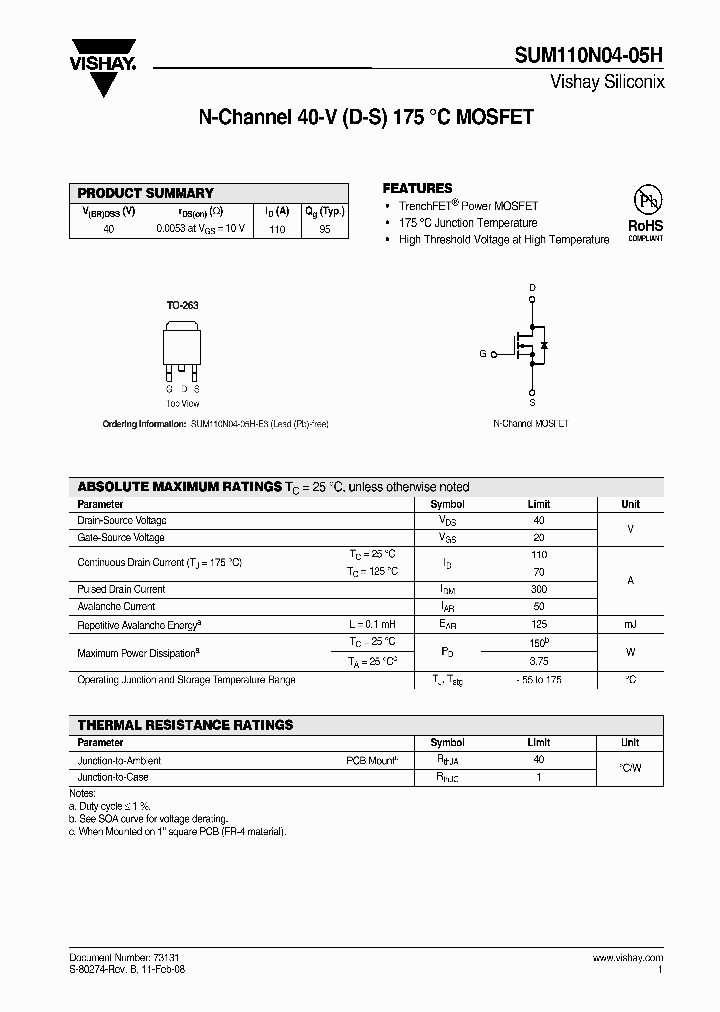 SUM110N04-05H_4255664.PDF Datasheet