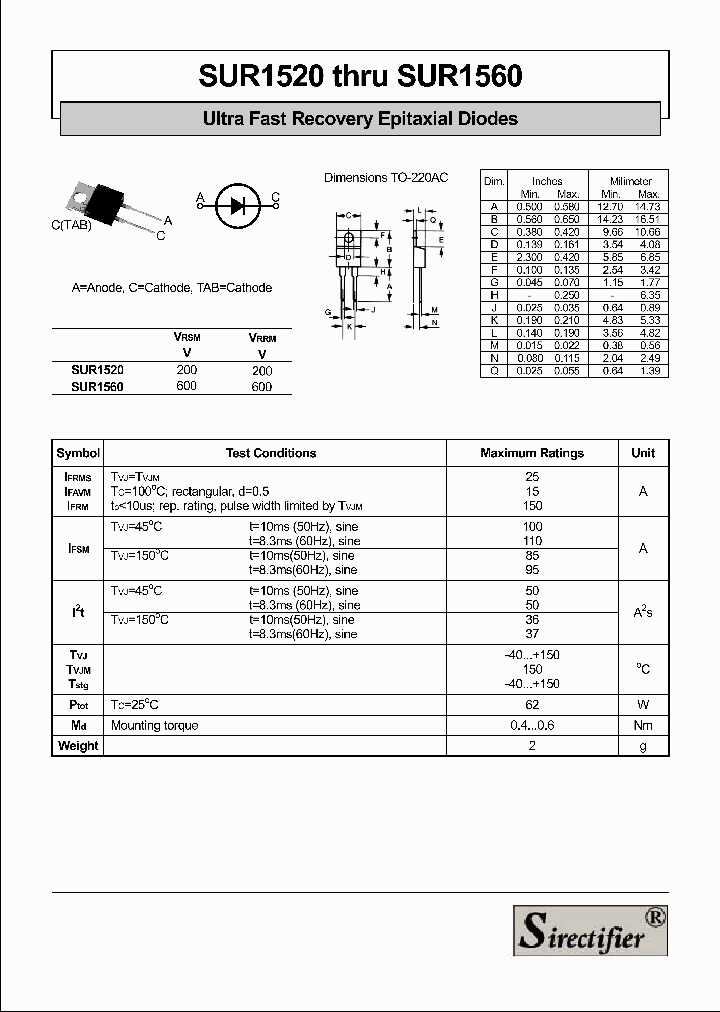 SUR1560_4191464.PDF Datasheet