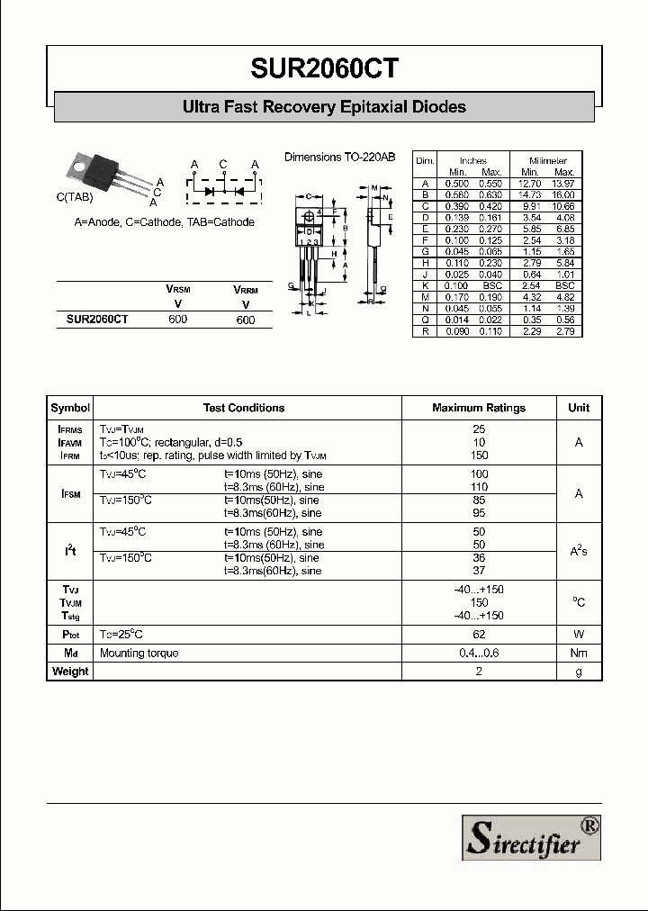 SUR2060CT_4174389.PDF Datasheet