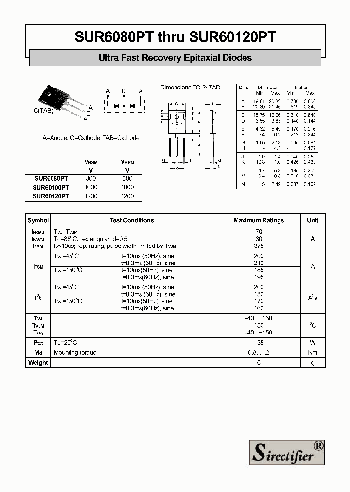 SUR60100PT_4895689.PDF Datasheet