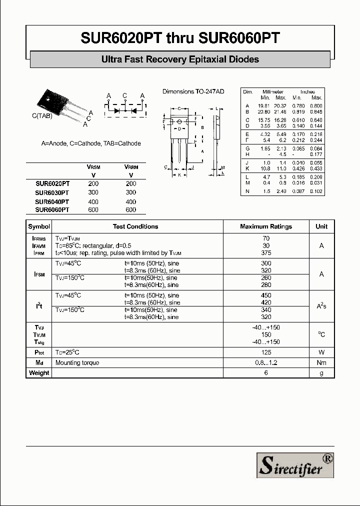SUR6020PT_4895695.PDF Datasheet