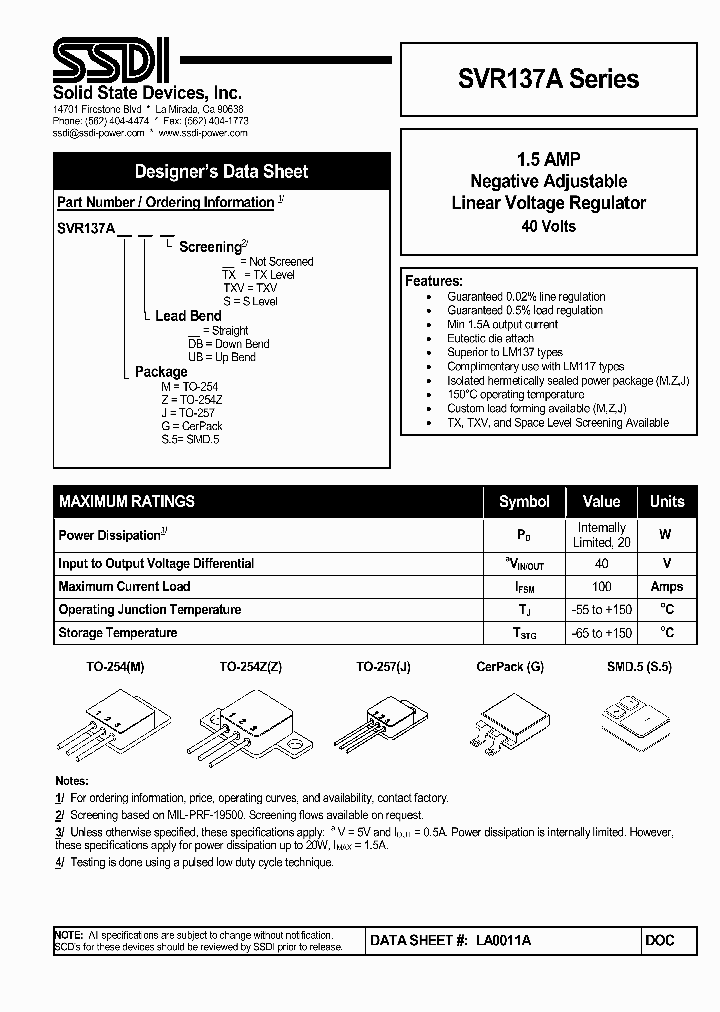 SVR137AZTXV_4563602.PDF Datasheet