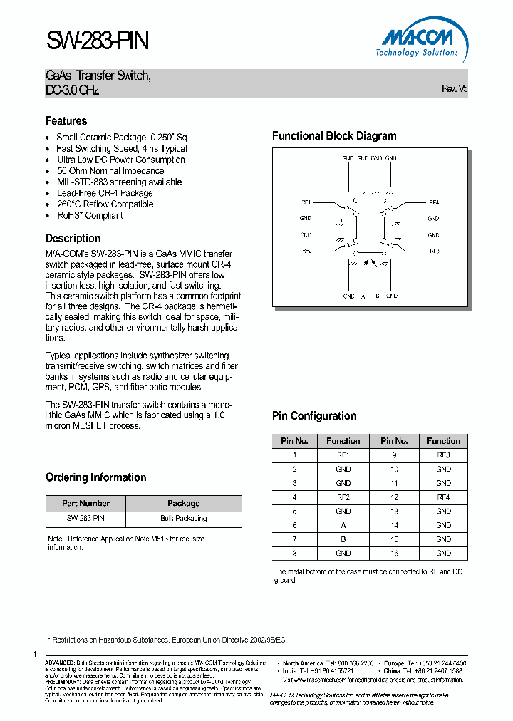 SW-283-PIN_4705779.PDF Datasheet