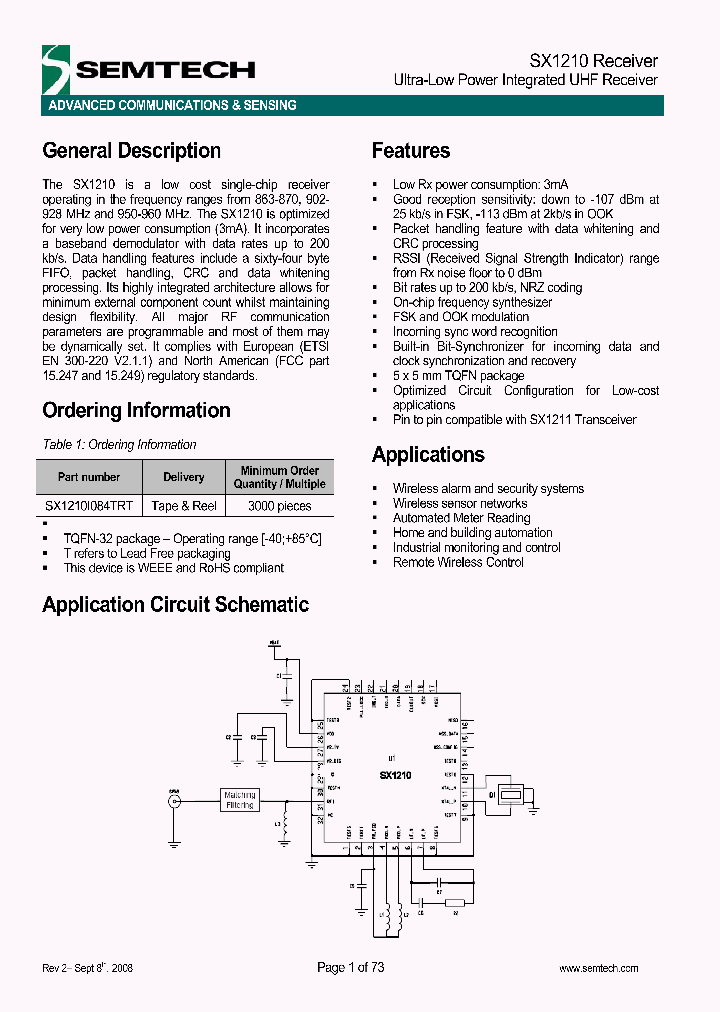 SX1210I084TRT_4823680.PDF Datasheet