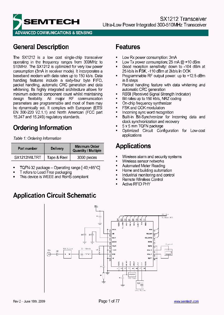 SX1212IWLTRT_4718342.PDF Datasheet