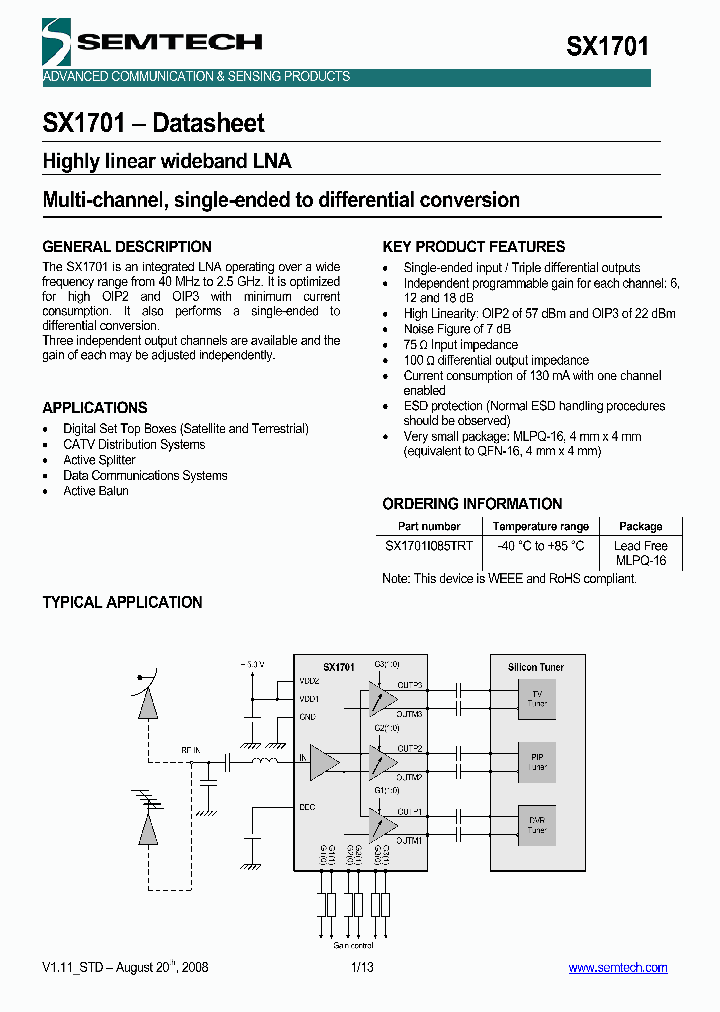 SX1701I085TRT_4299802.PDF Datasheet