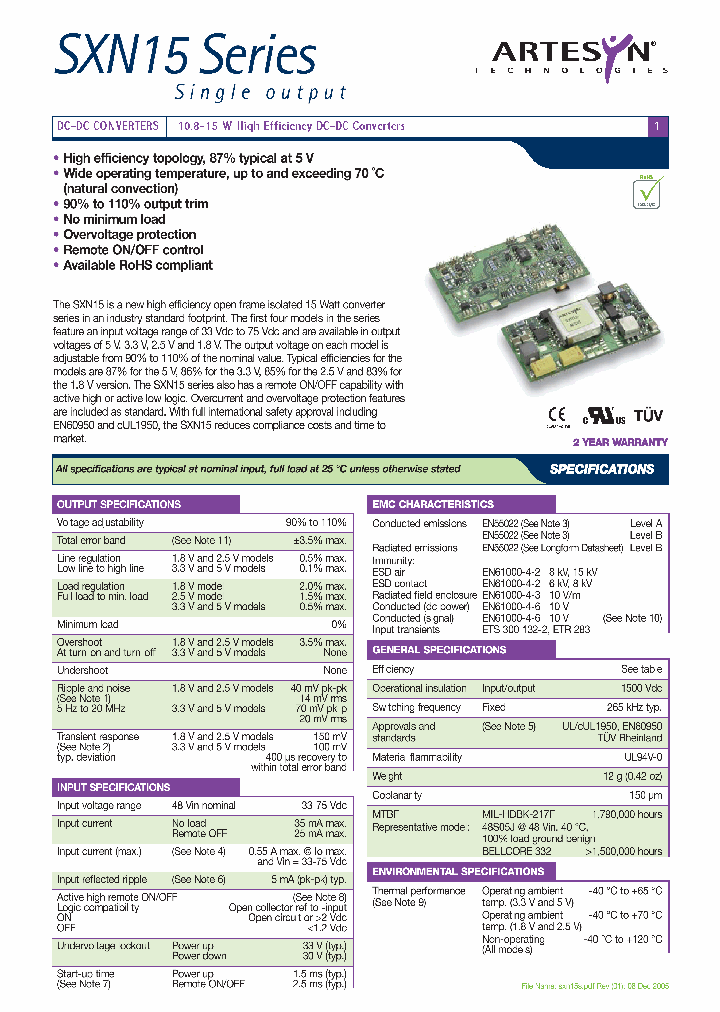 SXN15-48S05J_4333725.PDF Datasheet