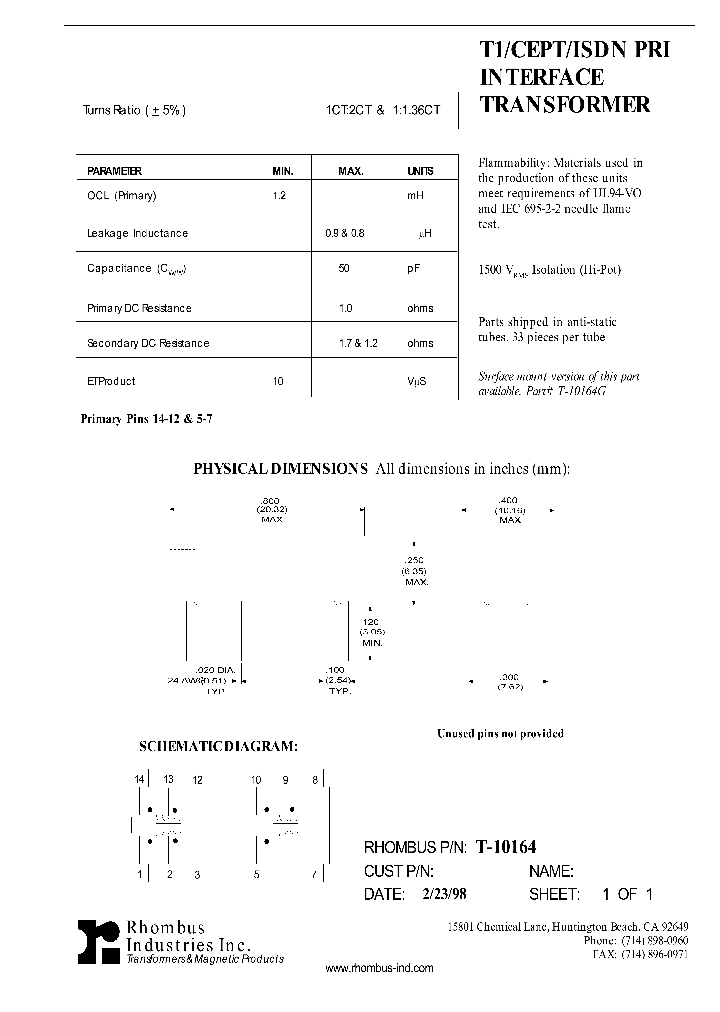 T-10164_4922058.PDF Datasheet