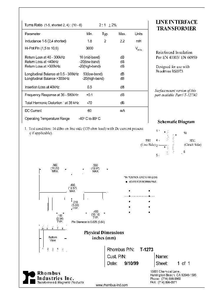 T-1273_4879200.PDF Datasheet