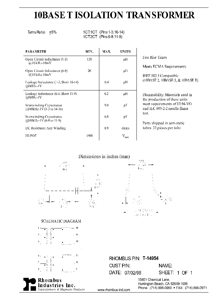 T-14954_4817350.PDF Datasheet
