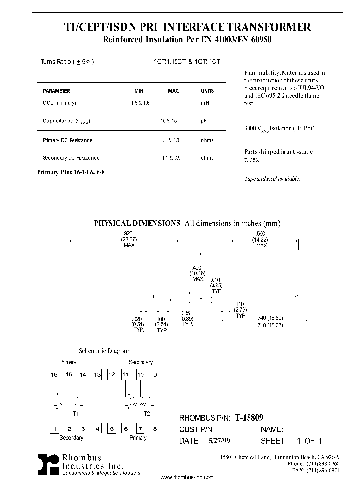 T-15809_4727335.PDF Datasheet